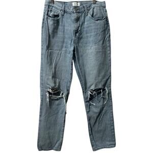 Pistola Presley Jeans Women's 29 Distressed Ripped Straight Leg High Rise‎